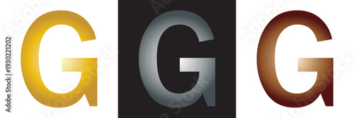 Vector Alphabet Letters  Variations. Set of capital letters in multiple styles including outline, solid, colored and metallic vector designs.EPS10/AI.