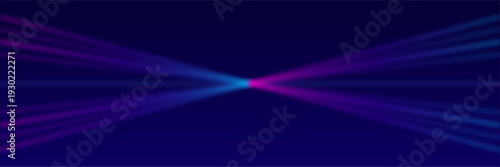 Abstract Light Rays – Symmetrical Blue and Purple Gradient Beams