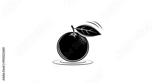 Fresh Orange Fruit with Leaf on White Background, Citrus, Healthy Food