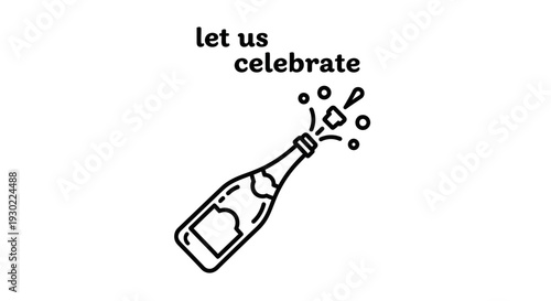 Champagne bottle popping cork, celebrating, festive, party, congratulations, toast, event, fun