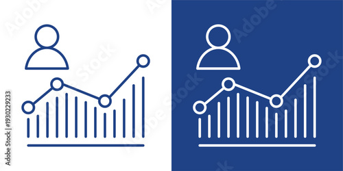 Performance Blue And White Icon Style Collection