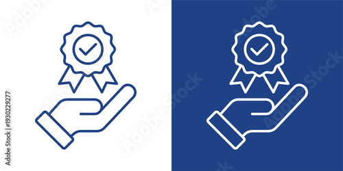 Excellence Blue And White Icon Style Collection