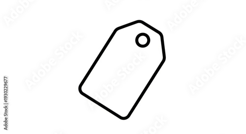 Blank Price Tag Illustration Design.