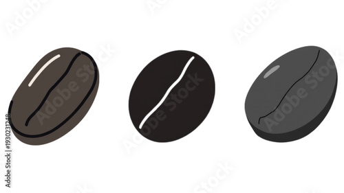 coffee beans on white background