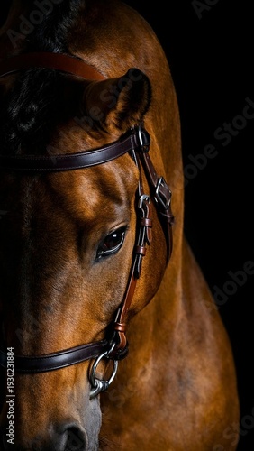 Close Up Portrait of Brown Horse

