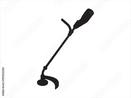 Gardening Tool String Trimmer Silhouette Vector, Weed Eater String Trimmer, grass mowing equipment silhouette, Grass Trimmer Machine Silhouette