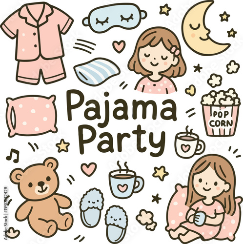 pajama party collection transparent
