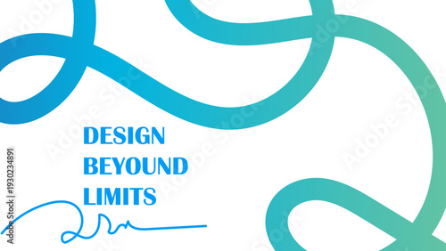 Gradient Symphony Abstract Lines illustration