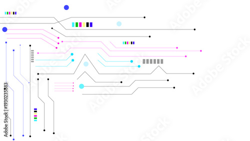 Vector network connection and global communication technology background internet network speed connection white and blue background. Technology background with crossed lines and dots.