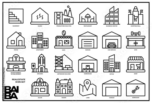 REAL ESTATE ICON SET