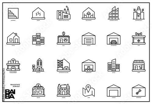 REAL ESTATE ICON SET
