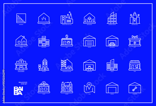 REAL ESTATE ICON SET