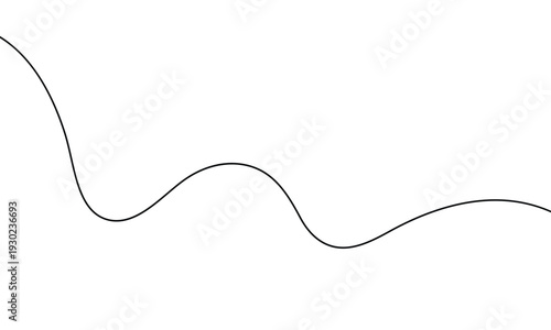 abstract simple black wave line design.