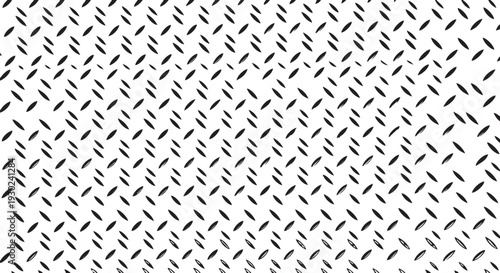 Seamless black and white pattern featuring diagonal ellipses on a clean white background for various design applications and creative projects.