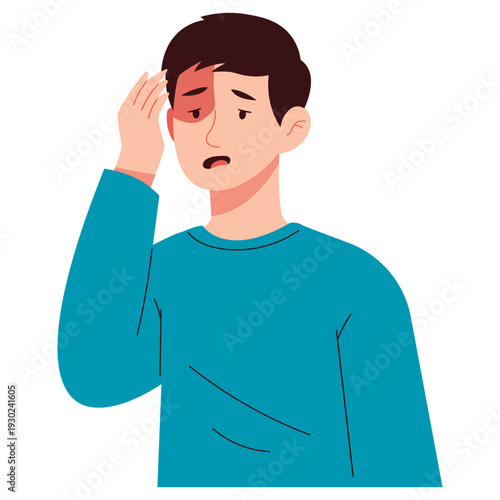 Headache Types Flat Medical Illustrations