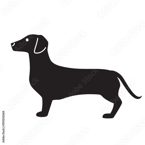犬（ダックスフンド）のベクターイラスト