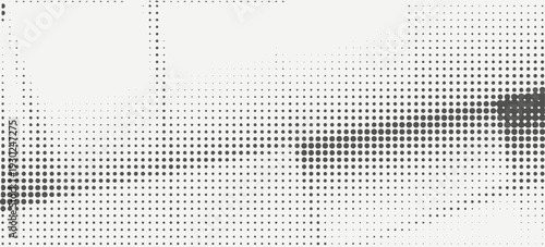 Abstract monochrome halftone dot pattern background with vintage pop art style.