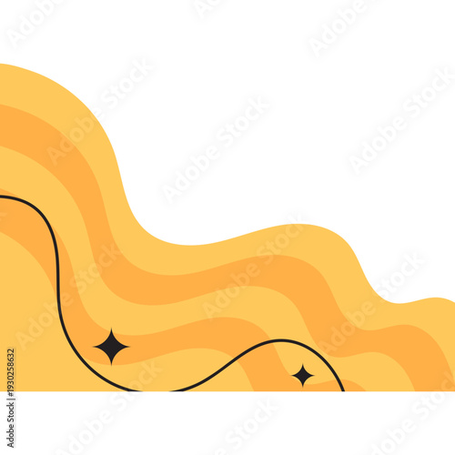 Abstract Wavy Background Border