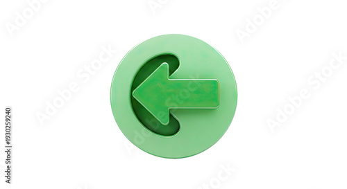 Green Left Arrow Icon