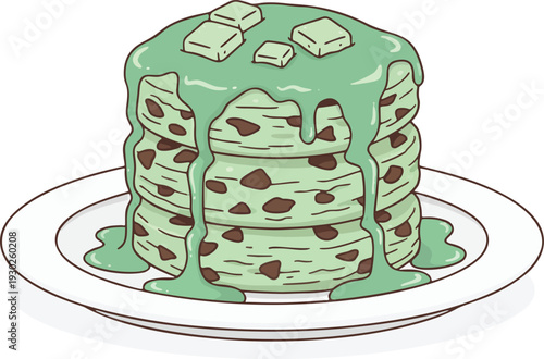 Mint Choc Chip Cookies