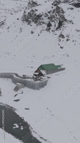 4K Drone Footage of Atal Tunnel | Aerial View of Himalayan Highway, Snow Mountains, and Engineering Marvel in India