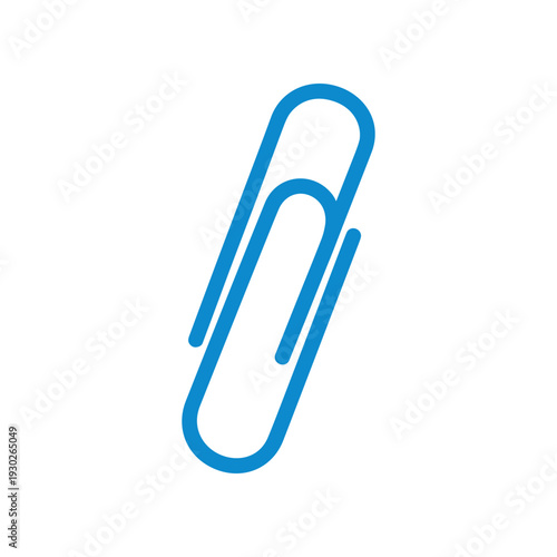 Wallpaper Mural Blue Paperclip Stationery Office Supply. Torontodigital.ca