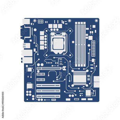 Computer Motherboard Circuit Board Electronic Component.