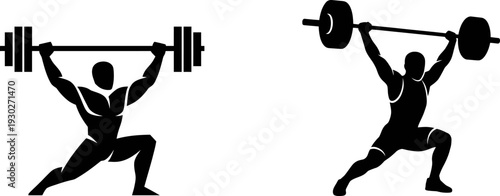 Black and white flat vector icons of laptops displaying computer code with a mechanical gear icon