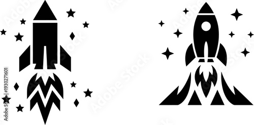 A black and white graphic illustration showing two laptop computers with usb drives attached side