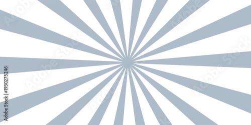 Ray sun light. Sunburst background. Radial circle line. Pattern starburst. Comic beam lines. Sun effect rays. Abstract firework. Concentration stripe. Cartoons lightning style. Vector illustration