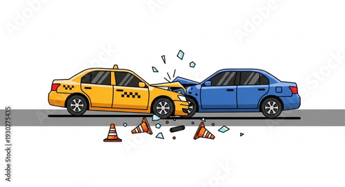 Car Accident Collision Crash Damage.