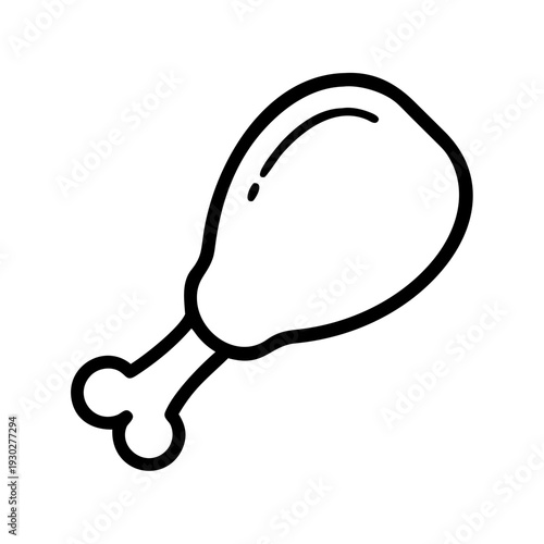 Tasty chicken drumstick for meal prep or restaurant menu