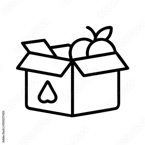 Delicious apples spilling out of an open box