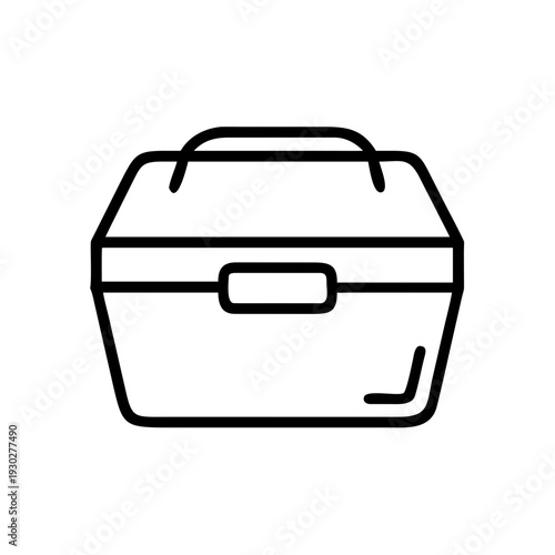 Modern lunch box with handle for easy carrying