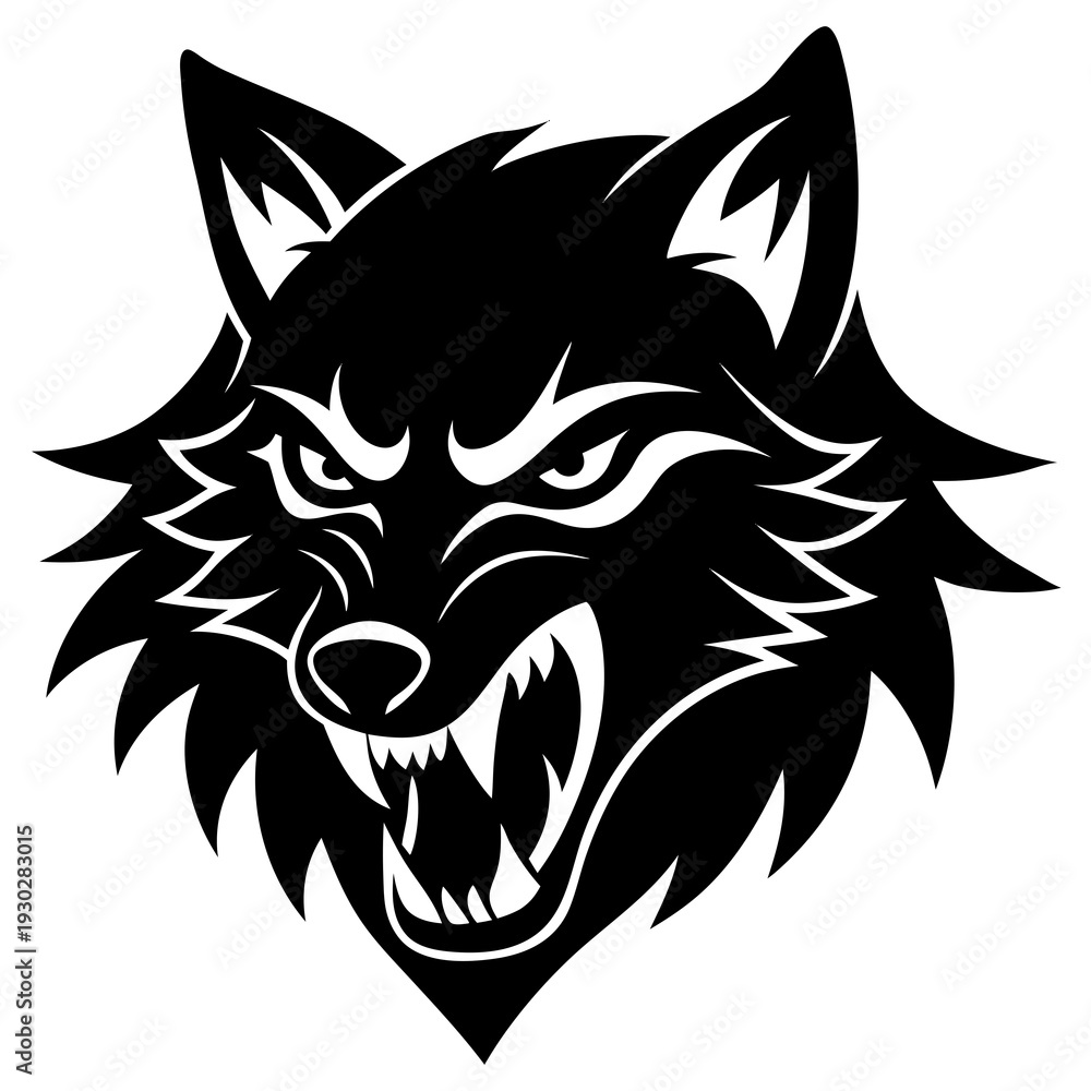 Obraz premium wolf head mascot