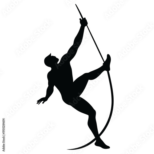 silhouette of a man with a bow