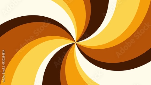 Rich brown and yellow radial motion background. Great for chocolate marketing, rustic autumn visuals, and classic luxury branding.