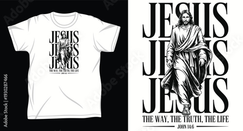 Jesus Graphic vector art t-shirt design print