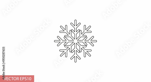 Snowflake Icon Vector Art