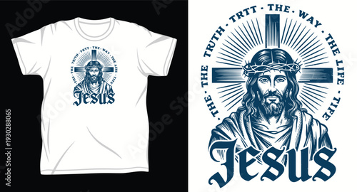 Jesus Graphic vector art t-shirt design print