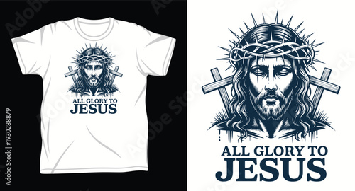 Jesus Graphic vector art t-shirt design print