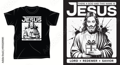 Jesus Graphic vector art t-shirt design print