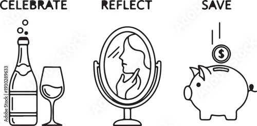 A hand drawn vector illustration of a funny cartoon cactus in a bottle next to a pencil, created as a whimsical art idea