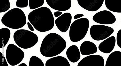 Black spots on white background pattern.