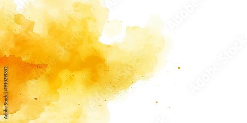 Vibrant watercolor painting of orange fire flames and smoke reflecting in the water under a vintage grunge sky with yellow ink textures and old paper patterns