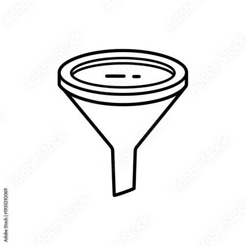 Modern funnel for efficient liquid pouring and precise measurement