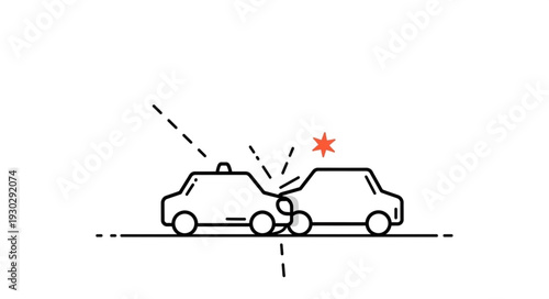 Car Crash Accident Collision Damage.