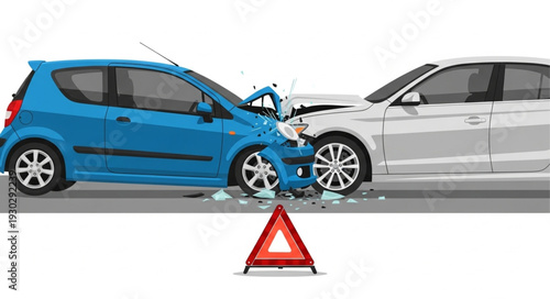 Car Crash Accident Collision Damage.