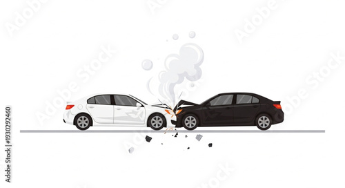 Car Crash Accident Collision Damage.