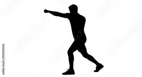 Silhouette of a baseball player in a dynamic batting stance